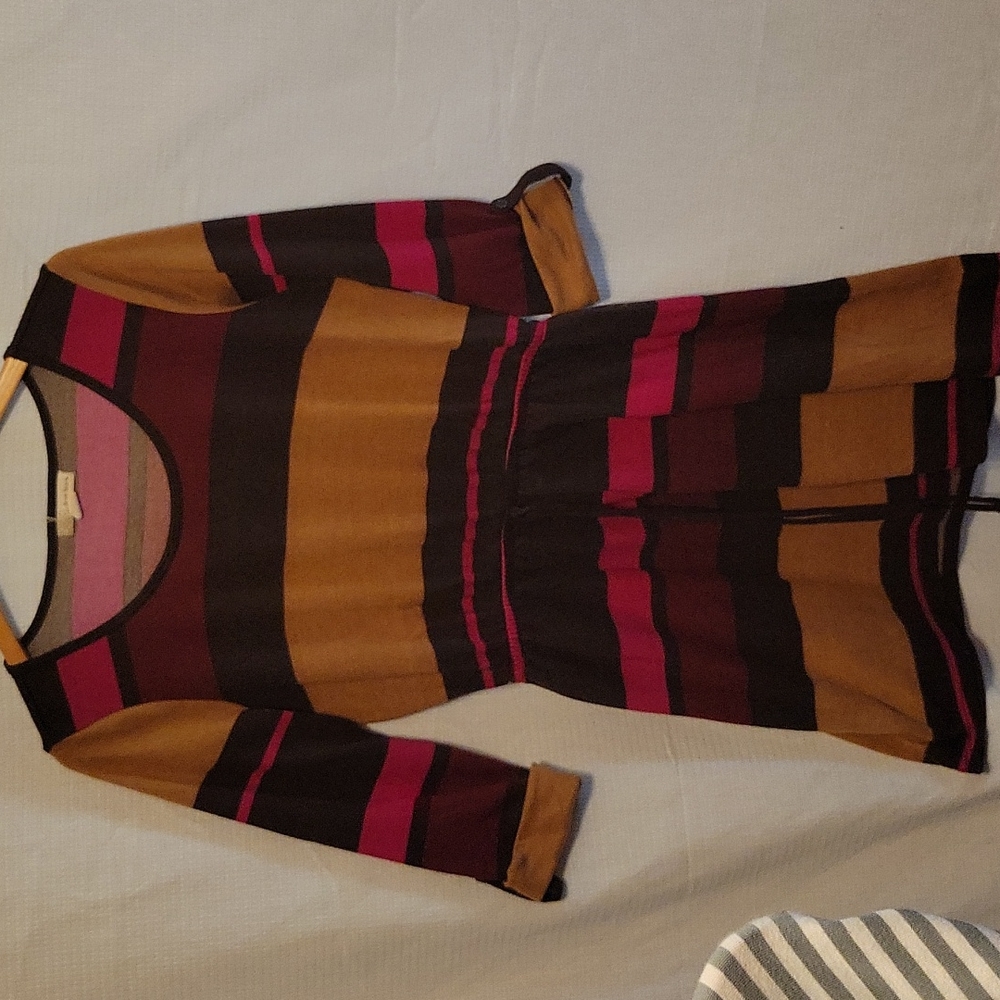 Derek Heart Striped Dress